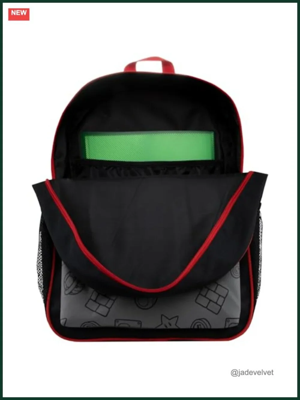 Super Mario Backpack with Pockets for Boys
